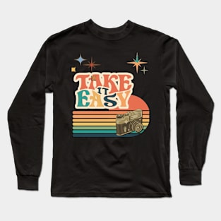 Retro groovy,  Take it easy. Long Sleeve T-Shirt